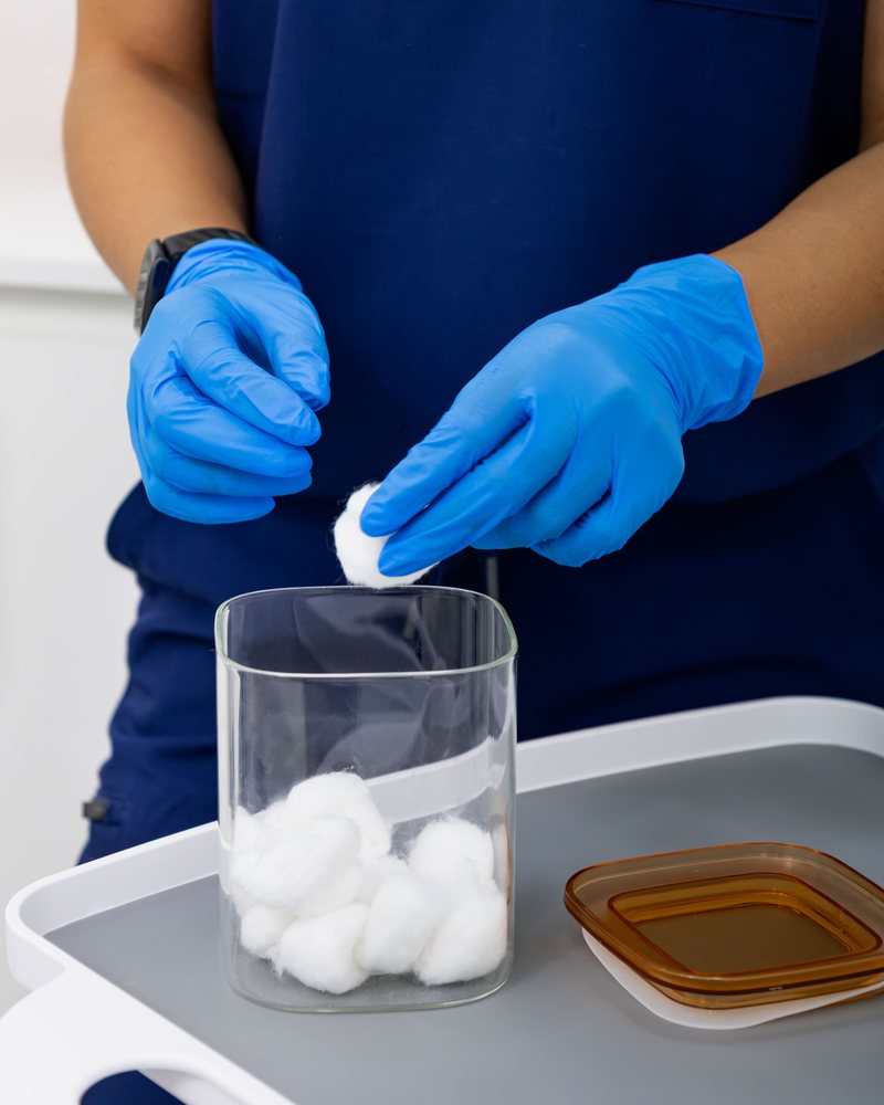 Preparing sterile supplies for wound care